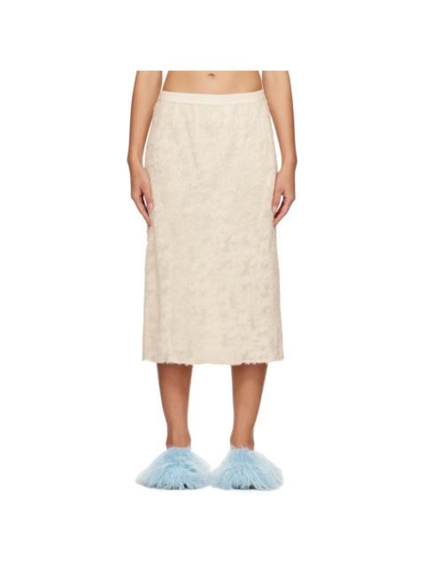 Song for the Mute Off-White Shaggy Midi Skirt
