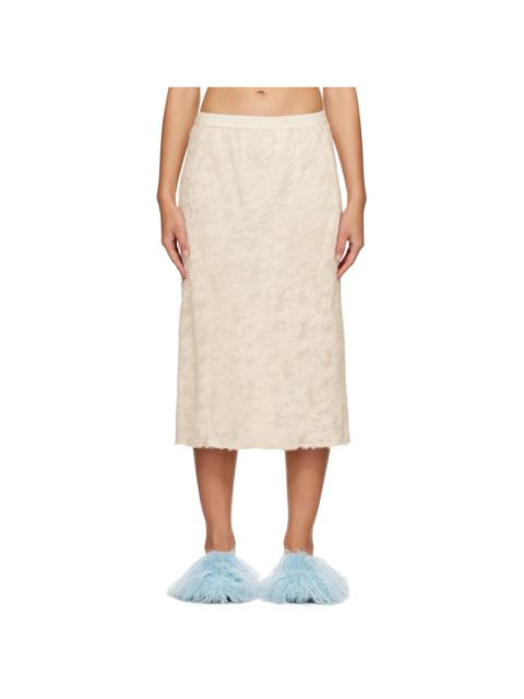 Off-White Shaggy Midi Skirt