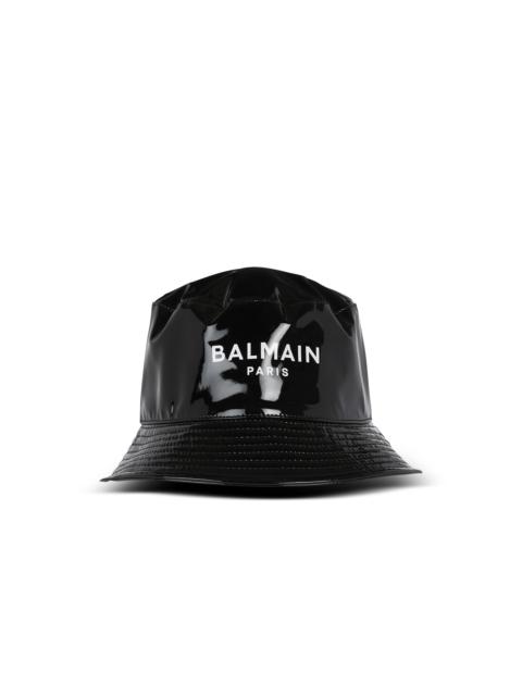 Balmain Vinyl bucket hat with Balmain logo