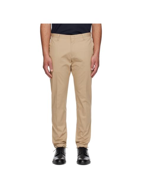 Paul Smith Beige Slim-Fit Cotton-Stretch Chino Trousers