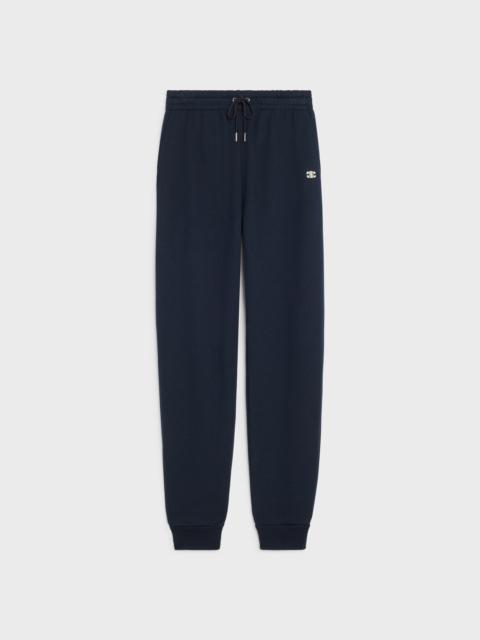 CELINE "TRIOMPHE" TRACK PANTS IN COTTON AND CASHMERE