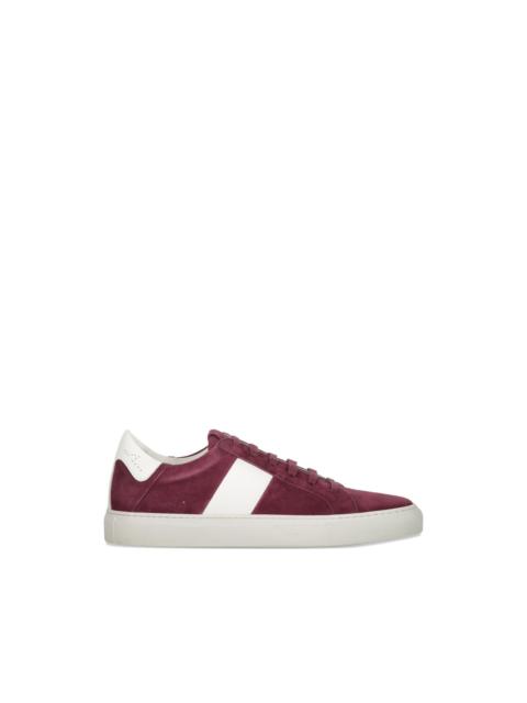 Paul & Shark stripe leather sneakers