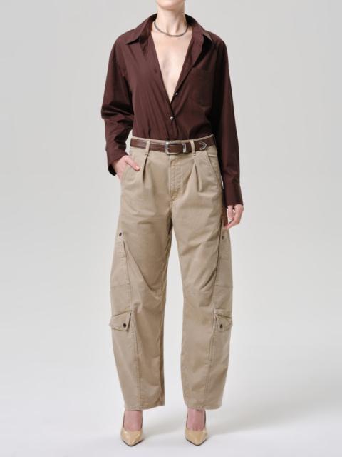 Citizens of Humanity Thea Boyfriend Shirt In Brun