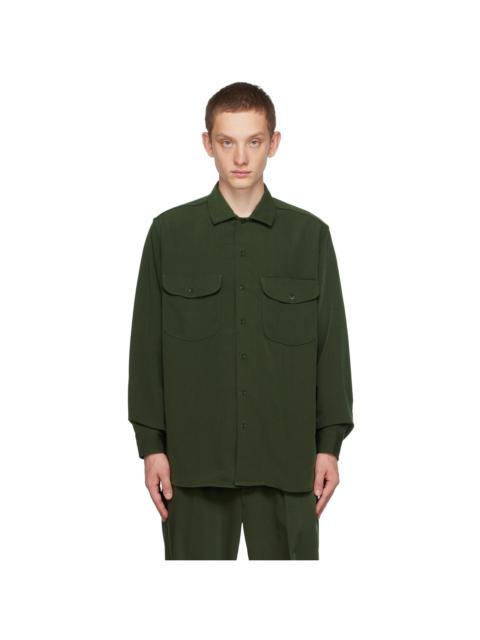 BEAMS PLUS Green Button Shirt