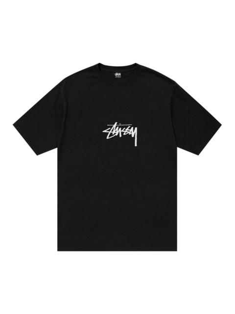 Stussy Pigment Dyed Small Stock Tee 'Black'