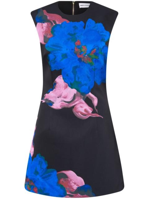 REBECCA VALLANCE Acid Bloom floral-print mini dress
