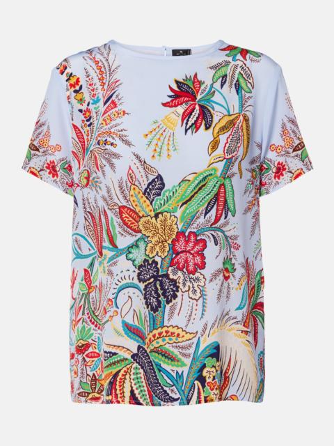 Etro Paisley silk crêpe de chine top