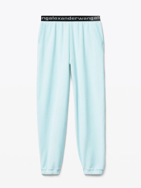 Alexander Wang LOGO ELASTIC JOGGER IN STRETCH CORDUROY