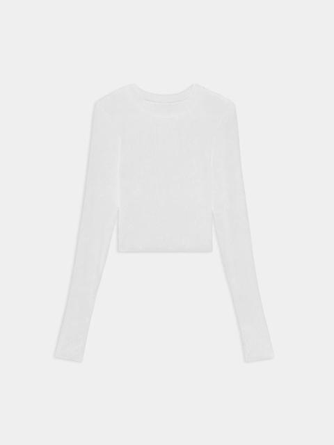 SPLITS59 Louise Rib Long Sleeve Crop