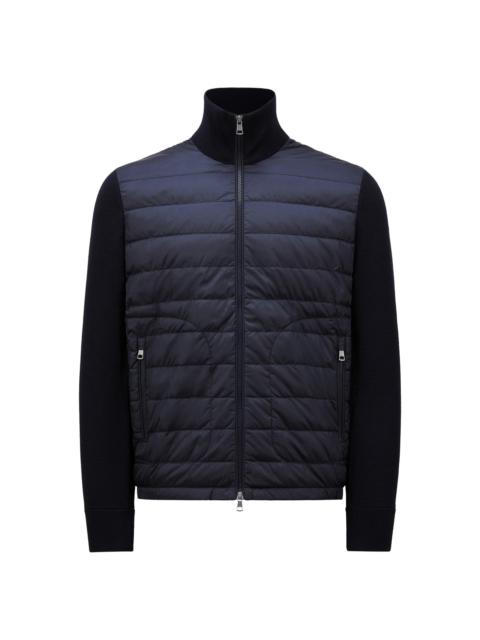 Moncler Men's Padded Wool Down Cardigan - Navy Blue