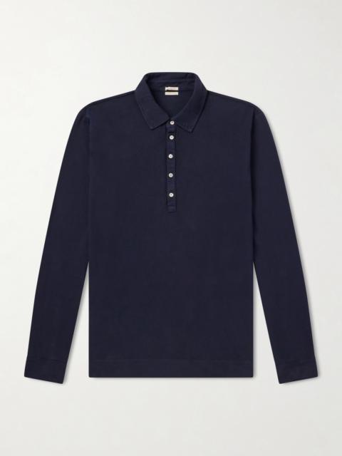 massimo alba Raya Cotton-Jersey Polo Shirt