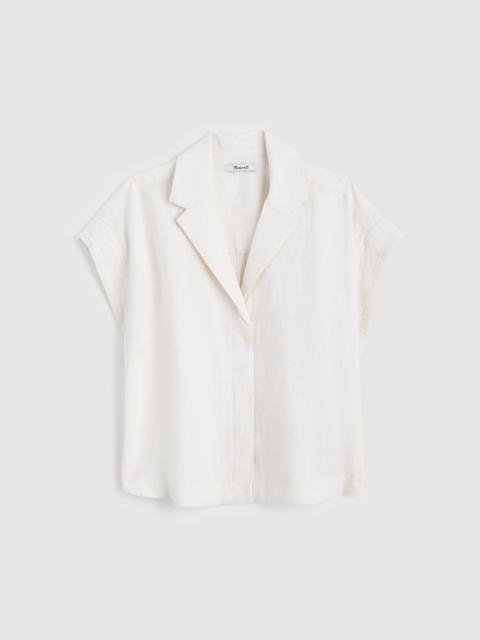 Madewell Notch-Collar Popover Shirt in 100% Linen