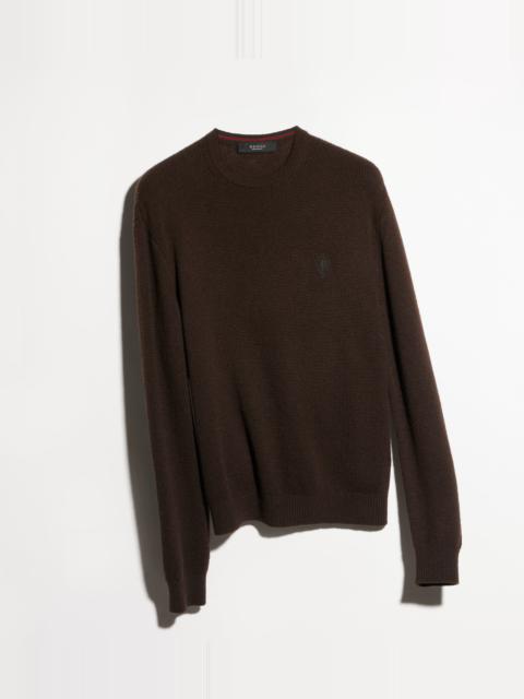 GUCCI Knit cashmere sweater with embroidery