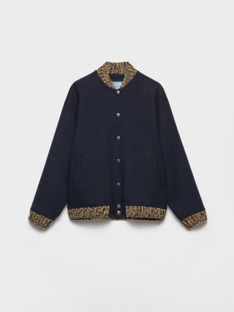 Prada Double cashmere and wool bomber jacket