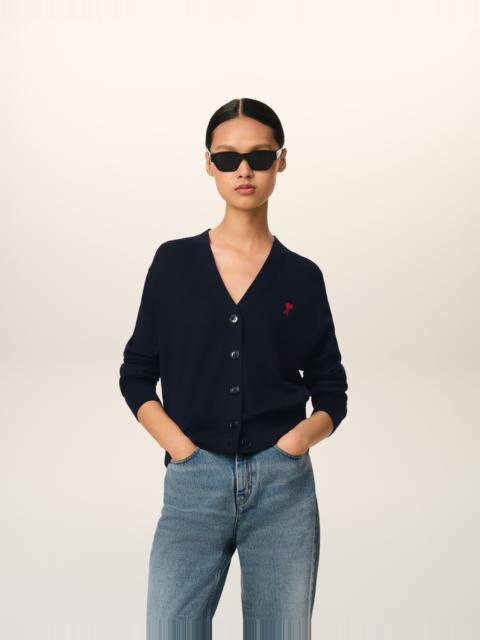 AMI Paris RED AMI DE COEUR CARDIGAN