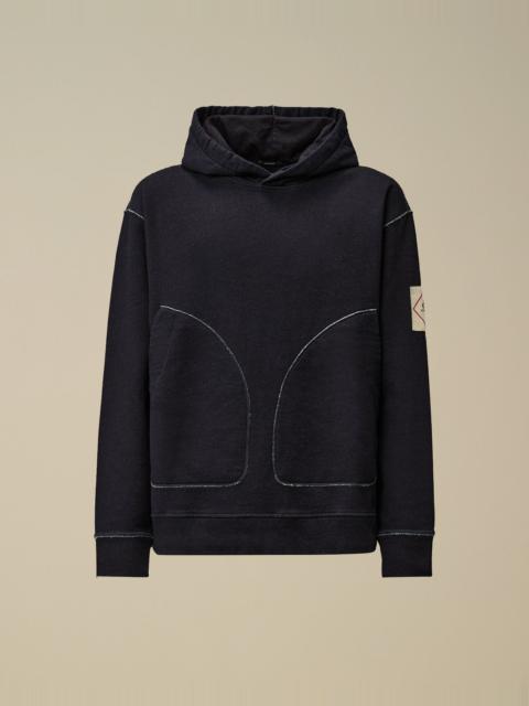 C.P. Company Indigo Fleece Hooded Sweatshirt