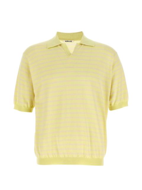 AURALEE striped cotton T-shirt
