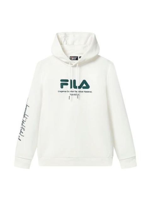 FILA FILA Logo Graphic Hoodie 'White Green' F11M319206F-WT