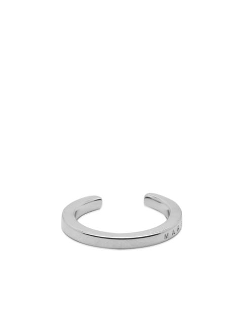 Maison Margiela MM6 Maison Margiela Slim Text Logo Ring