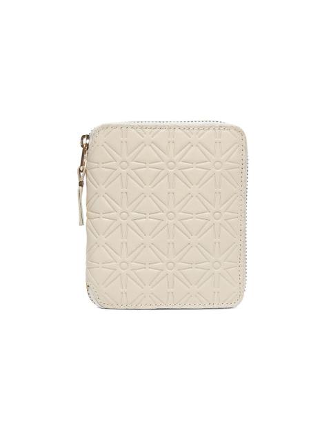 Star Embossed Zip Fold Wallet