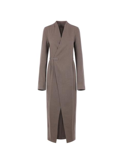 Rick Owens belted wrap-style coat