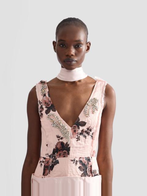 Erdem SATIN CADY NECK SCARF