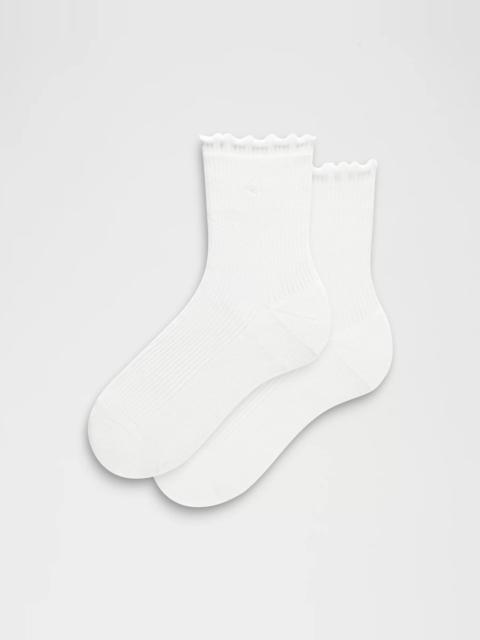 lululemon Unisex Lettuce Edge Quarter Socks