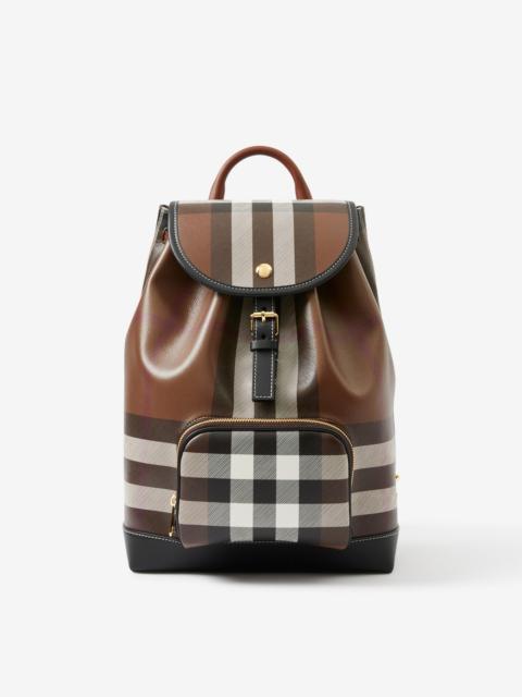 Burberry Check and Leather Backpack