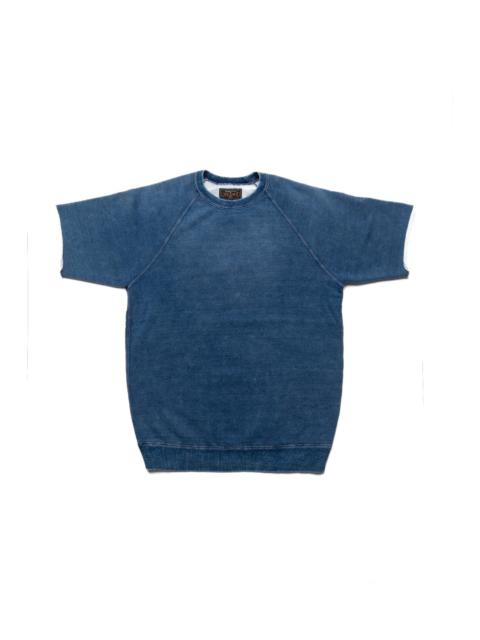 BEAMS PLUS Sweat Short Sleeve Cut-Off - Indigo