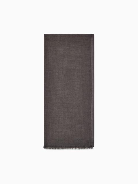 GIORGIO ARMANI STOLE IN CASHMERE AND SILK WITH A SHINY VISCOSE BORDER
