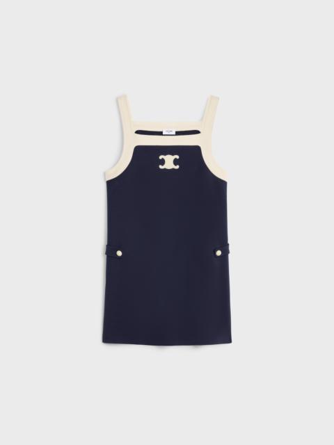 CELINE mini Triomphe dress in wool jersey