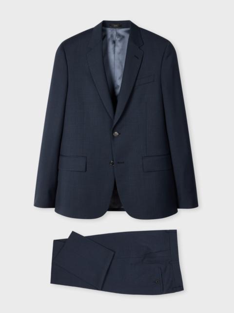 Paul Smith The Soho - Tailored-Fit Navy Puppytooth Wool Suit