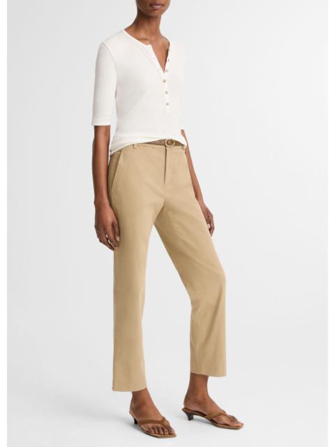 Vince Avery Mid-Rise Italian Stretch-Cotton Chino Pant