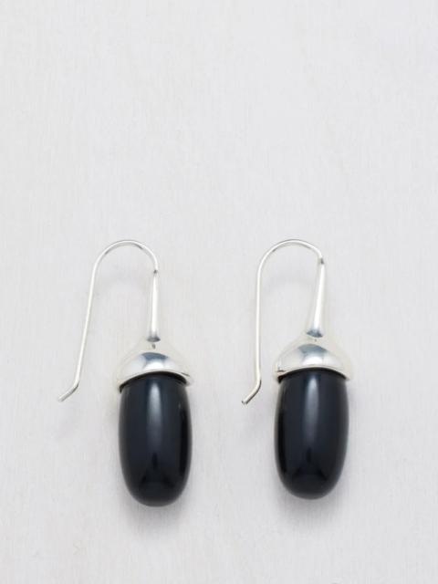 Dripping Stone onyx & sterling-silver earrings