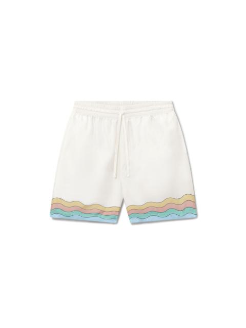 CASABLANCA Maison De Reve Silk Shorts