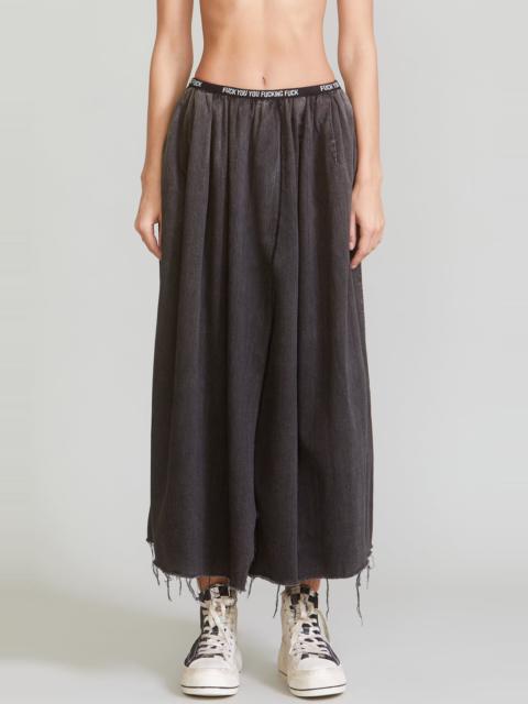 R13 FYYFF MIDI DENIM SKIRT - ELLERY BLACK