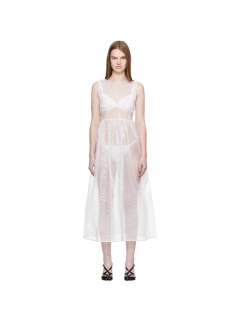 CECILIE BAHNSEN White CBcamillia Midi Dress
