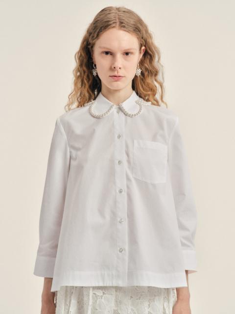 Simone Rocha pearl-embellished 셔츠