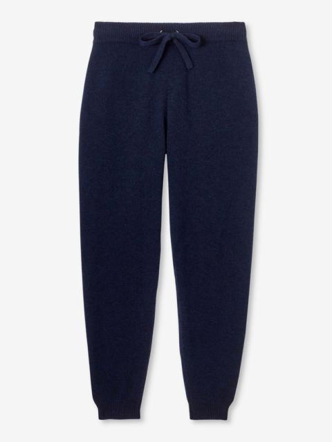 Derek Rose Women's Track Pants Daphne Cashmere Navy