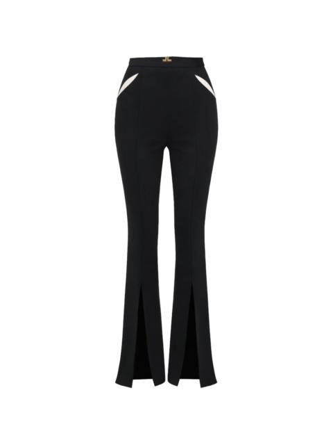 ELISABETTA FRANCHI split flared trousers