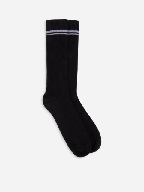 Dolce & Gabbana Stretch cotton socks with jacquard DG logo