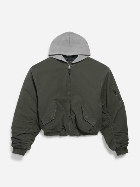 BALENCIAGA BOMBER JACKET WITH HOOD
