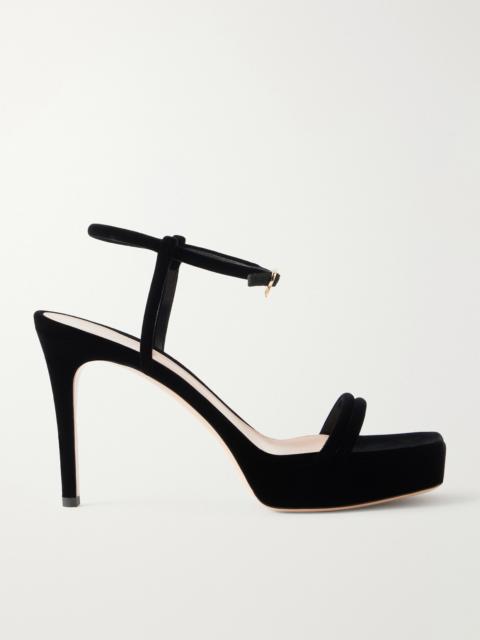 Gianvito Rossi 70 Velvet Sandals