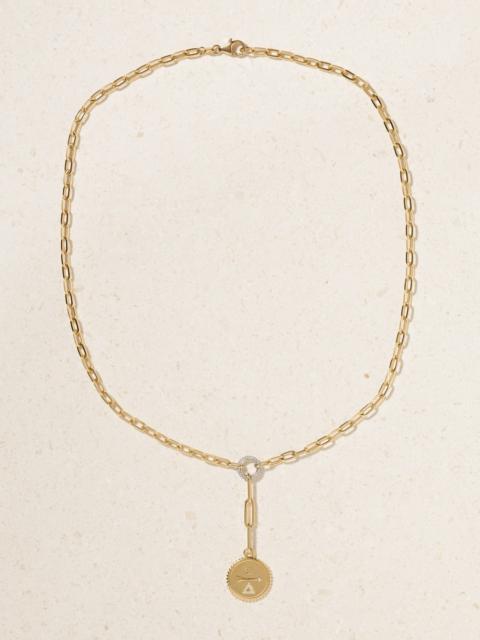 FOUNDRAE Dream + Refined Clip 18-karat Yellow And White Gold Diamond Necklace