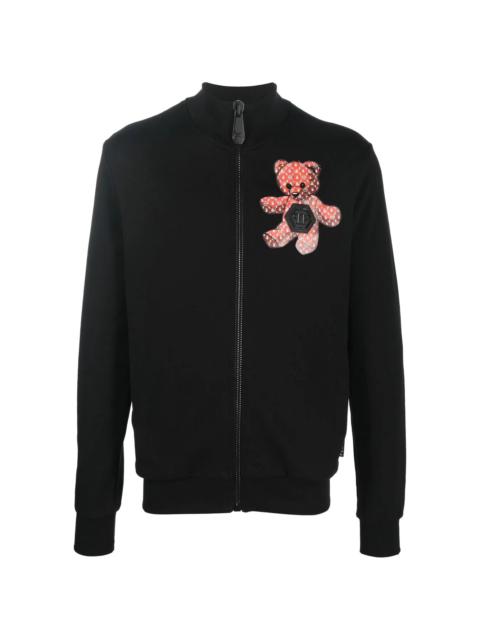 PHILIPP PLEIN Teddy Bear zip-up sweatshirt