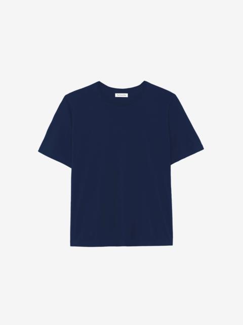 The Frankie Shop Harper Soft Organic T-Shirt - Navy