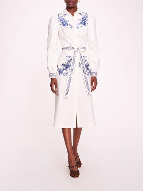 COTTON TWILL SHIRT DRESS