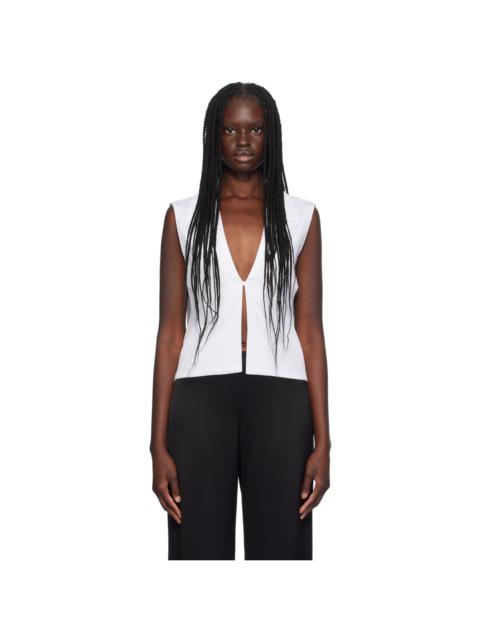 LESET White Yoko Tank Top