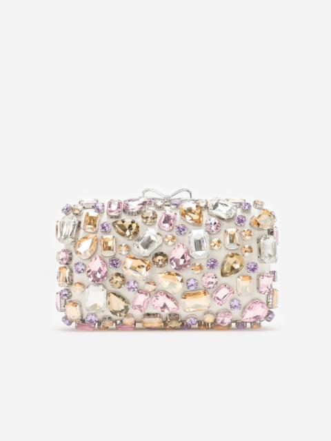 self-portrait Multi Crystal Embellished Clutch Bag