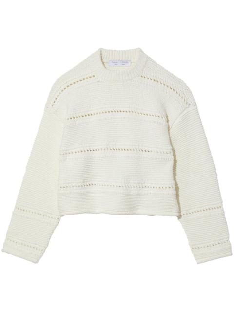Proenza Schouler cropped open-knit jumper